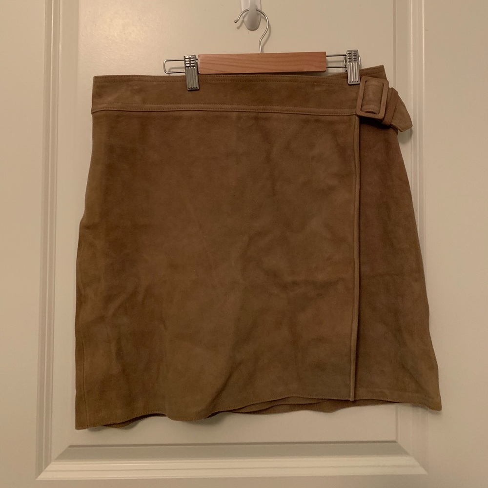 Vince goat leather skirt